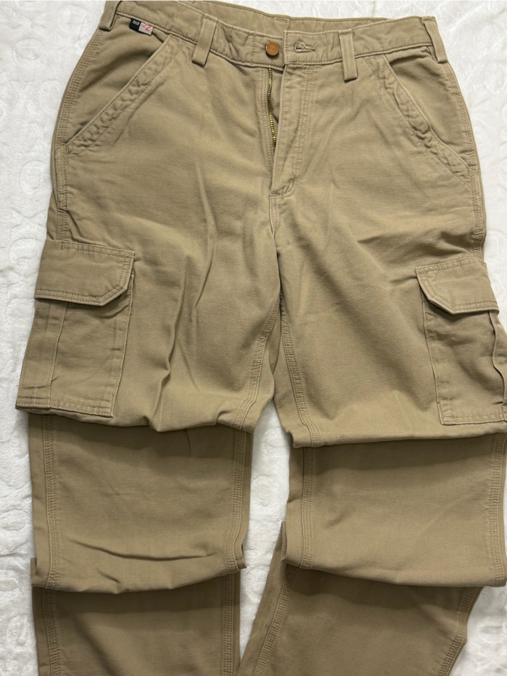 Carhartt FRB240 Men’s 32x30 FR CAT 2 Cargo Work Pants Khaki